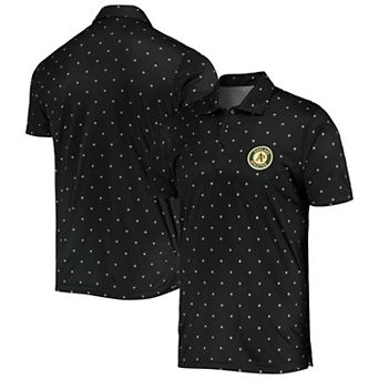 Men's Antigua Black Oakland Athletics Major Polo