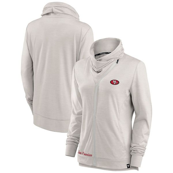 Pittsburgh Steelers Fanatics Branded Women's Break It Loose Cowl Neck  Full-Zip Sweatshirt - Cream