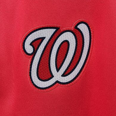 Women's Red Washington Nationals Plus Size Raglan T-Shirt