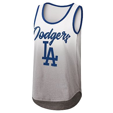 Women's G-III 4Her by Carl Banks White Los Angeles Dodgers Logo Opening Day Tank Top