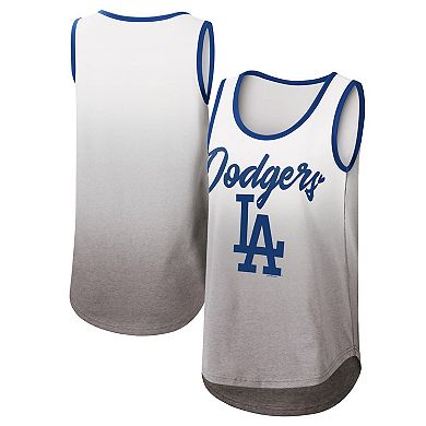 Women's G-III 4Her by Carl Banks White Los Angeles Dodgers Logo Opening Day Tank Top