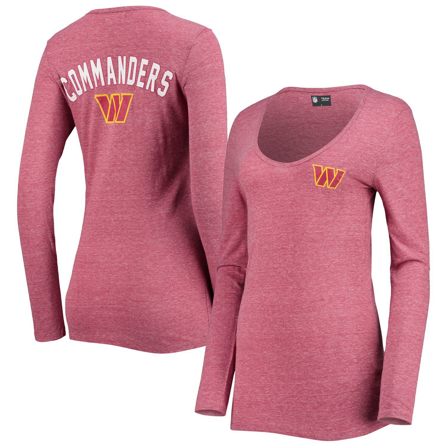 Women's Washington Commanders Pro Standard Pink Cropped Boxy T-Shirt