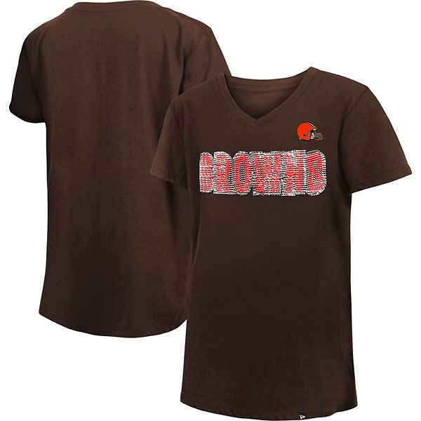 Browns Cleveland Cavaliers It's In My Heart V-Neck Womens T-Shirt - TeeHex