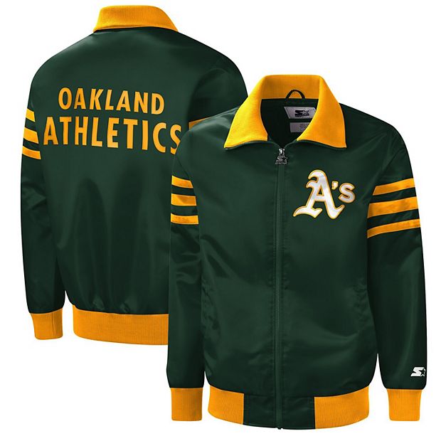 STARTER, Shirts, Green Striped Oakland Athletics Starter Jersey