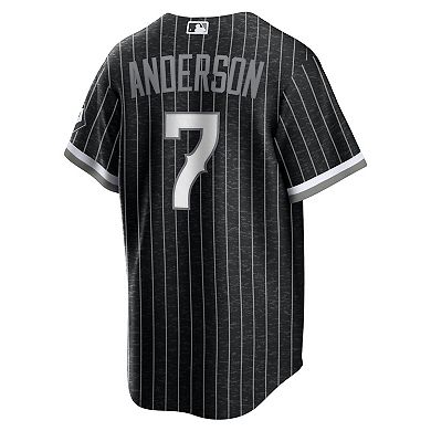 Men's Nike Tim Anderson Black Chicago White Sox City Connect Replica ...