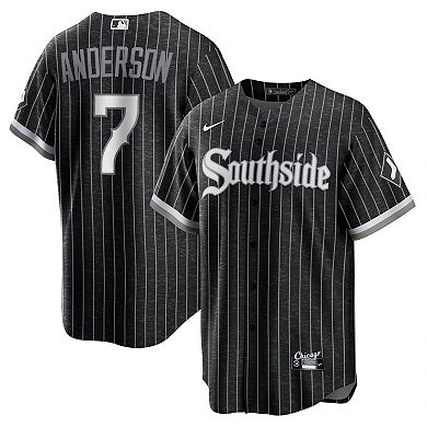 Men's Nike Tim Anderson Black Chicago White Sox 2021 City Connect Replica Player Jersey