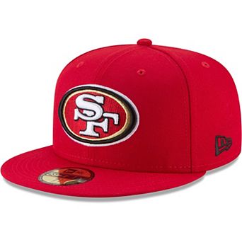 Men's New Era Scarlet San Francisco 49ers Team 49FIFTY Fitted Hat