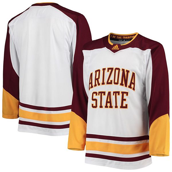 Men's adidas Maroon Arizona State Sun Devils Road Hockey Jersey