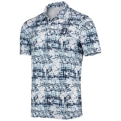 Men's Antigua Navy Detroit Tigers Vivid Polo