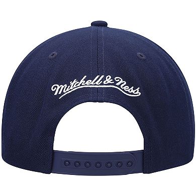 Men's Mitchell & Ness Navy Golden State Warriors Hardwood Classics Team Ground 2.0 Snapback Hat