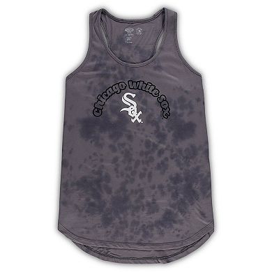 Women's Concepts Sport Charcoal Chicago White Sox Plus Size Jersey Tank Top & Pants Sleep Set