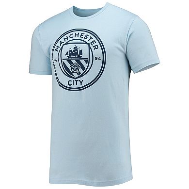Men's Raheem Sterling Light Blue Manchester City Name & Number T-Shirt