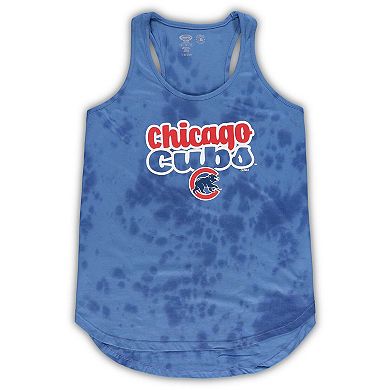 Women's Concepts Sport Royal Chicago Cubs Plus Size Cloud Tank Top & Shorts Sleep Set
