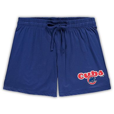 Women's Concepts Sport Royal Chicago Cubs Plus Size Cloud Tank Top & Shorts Sleep Set