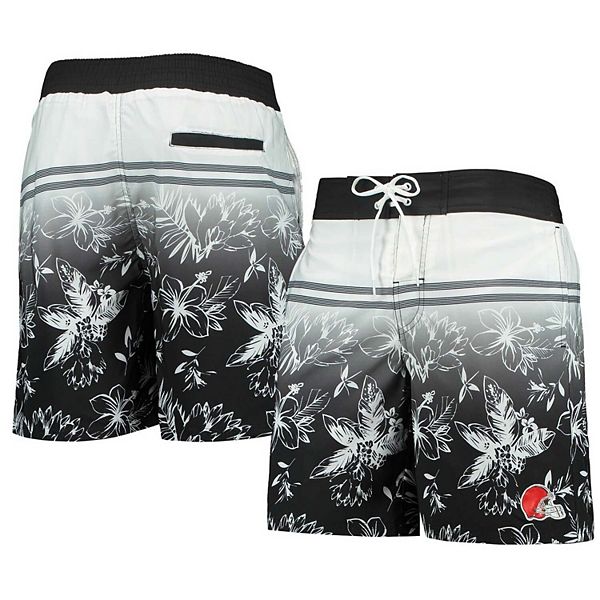 Men's G-III Sports by Carl Banks Black Cleveland Browns Island Volley Swim  Shorts