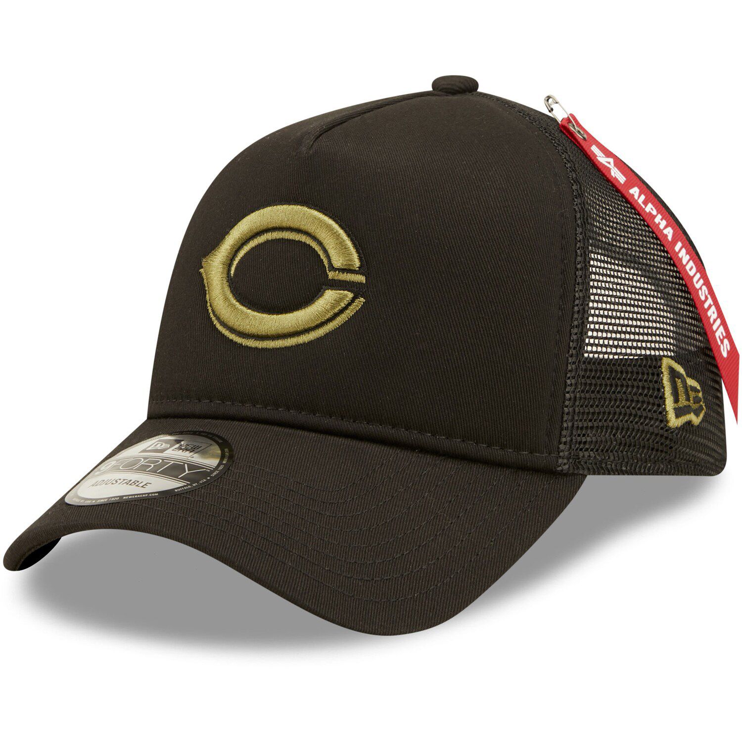 Cincinnati Reds Cooperstown Off White Mitchell & Ness Evergreen Trucker Snapback