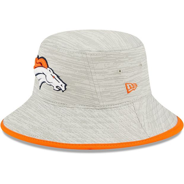 Men's New Era Gray Denver Broncos Distinct Bucket Hat