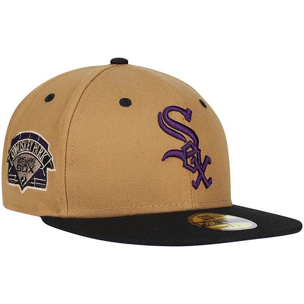 Men's Chicago White Sox New Era Graphite/Cardinal Cooperstown Collection 95  Years Titlewave 59FIFTY Fitted Hat