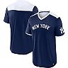Men's Fanatics Branded Navy/White New York Yankees True Classics Walk-Off V-Neck T-Shirt