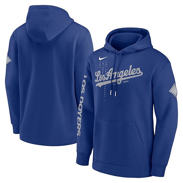 Los Angeles Dodgers Nike Women's Therma Pullover Hoodie - Royal