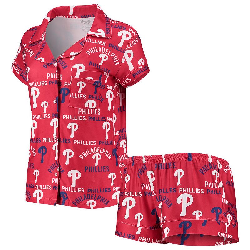 Womens Concepts Sport Red Philadelphia Phillies Flagship Allover Print Top