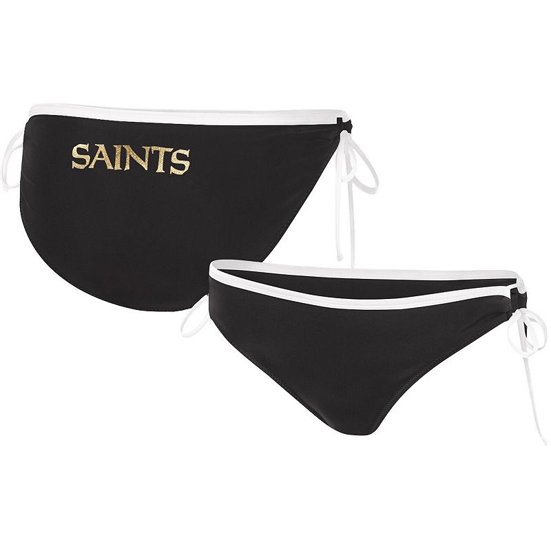 Women's G-III 4Her by Carl Banks Black New Orleans Saints Perfect Match Bikini Bottom, Size: 2XL