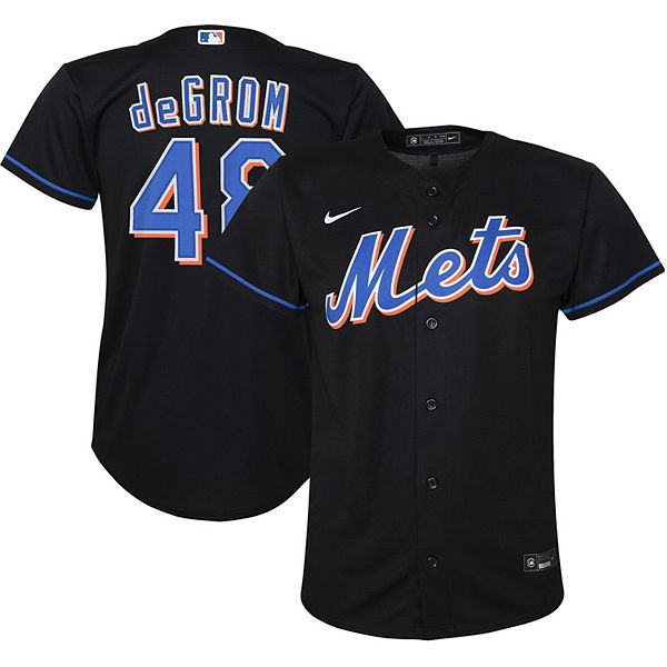 Youth Nike Jacob deGrom Black New York Mets Alternate Replica Player Jersey