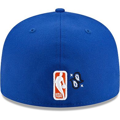 Men's New Era Blue New York Knicks Paisley 59FIFTY Fitted Hat