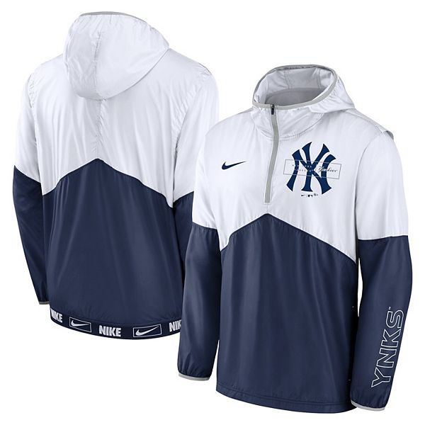 Men's Nike Navy New York Yankees Team Logo Element Performance Half-Zip  Pullover Jacket 