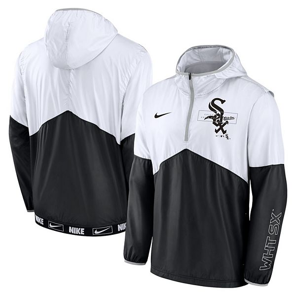 Chicago White Sox Two-Tone Reversible Fleece Hooded Jacket - Black/Grey Small
