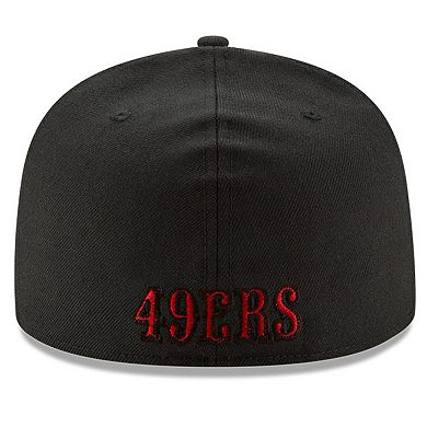 Men's New Era Black San Francisco 49ers Team 59FIFTY Fitted Hat