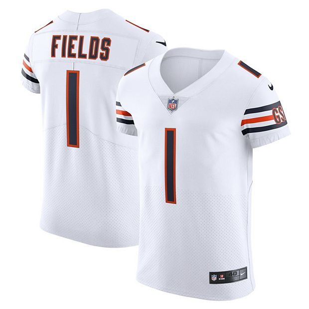 Men's Nike Justin Fields White Chicago Bears Vapor Elite Jersey