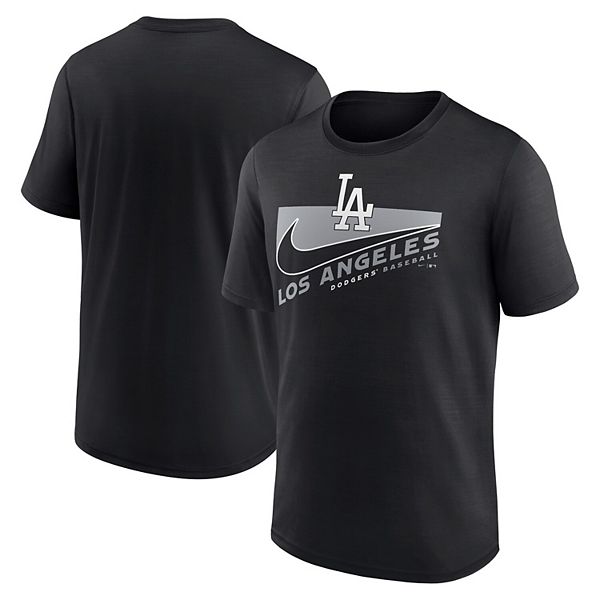 Men's Nike Black Los Angeles Dodgers Swoosh Town Performance T-Shirt
