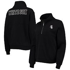 Men's Black/Gray Chicago White Sox Big & Tall Split Body Anorak Half-Zip  Jacket