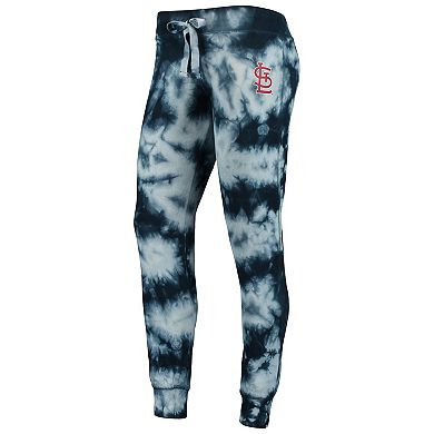 Women's New Era Navy St. Louis Cardinals Tie-Dye Jogger Pants