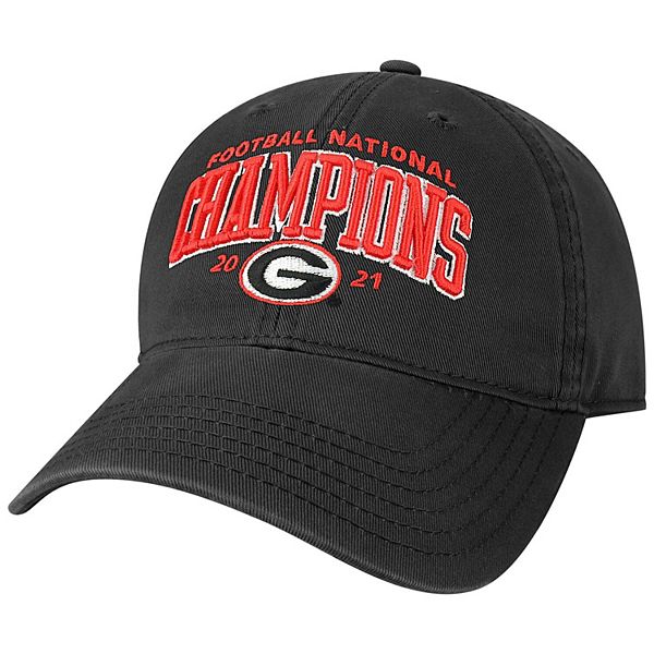 Men's Black Georgia Bulldogs College Football Playoff 2021 National  Champions Legacy Bold Arch EZA Adjustable Hat
