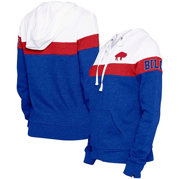 Buffalo Bills Big & Tall Fleece Raglan Full-Zip Hoodie Jacket