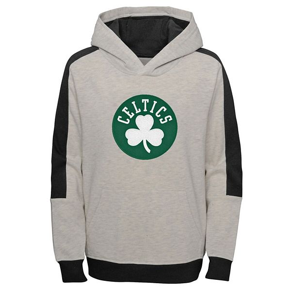 Youth Heathered Gray Boston Celtics Lived In Pullover Hoodie