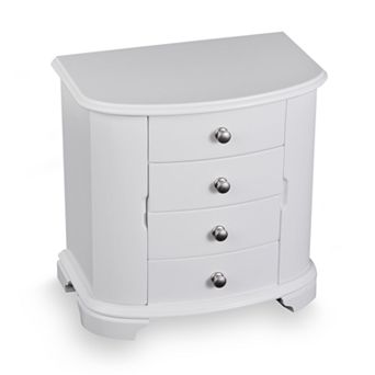 Mele & Co. Arianne Wood Jewelry Box in White