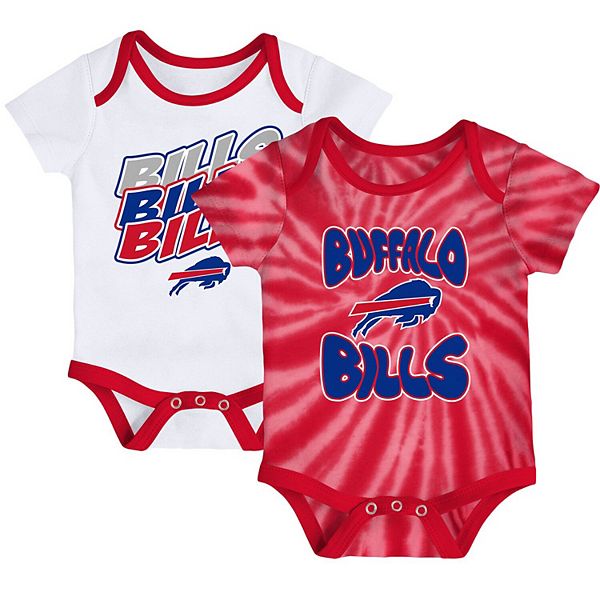 Newborn & Infant Red/White Buffalo Bills Monterey Tie-Dye 2-Pack ...
