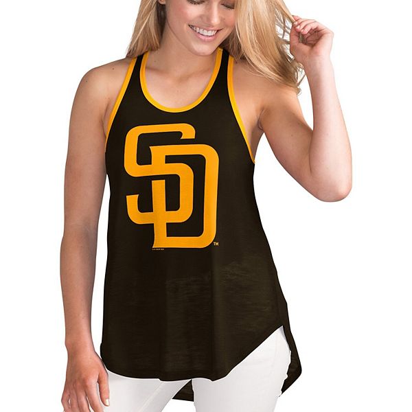 San Diego Padres Womens Burn Out Sleeveless Top