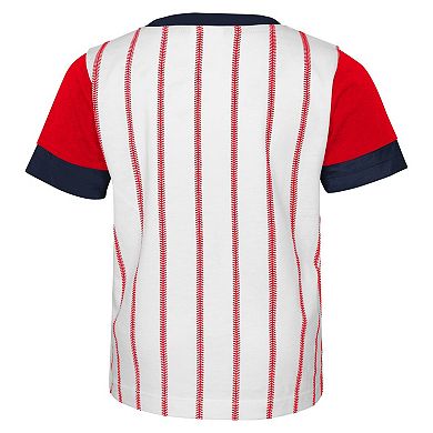 Infant Red/Navy Washington Nationals Position Player T-Shirt & Shorts Set
