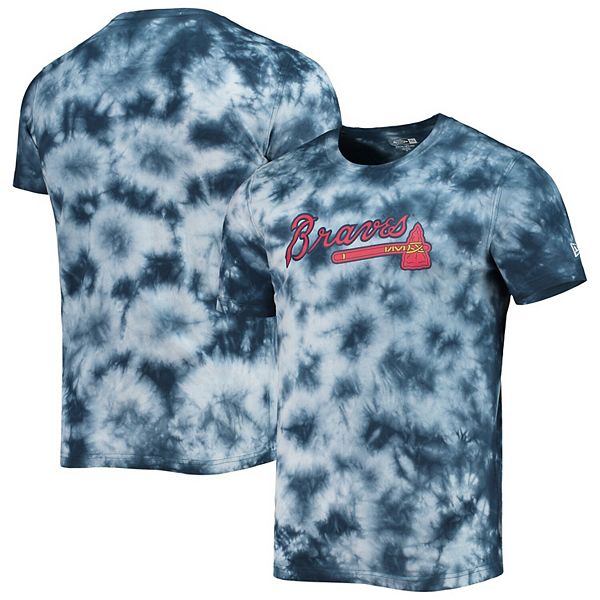 Youth Navy Atlanta Braves Tie-Dye T-Shirt