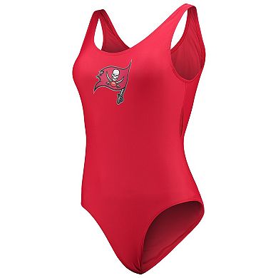 Women's G-III 4Her by Carl Banks Red Tampa Bay Buccaneers Making Waves One-Piece Swimsuit