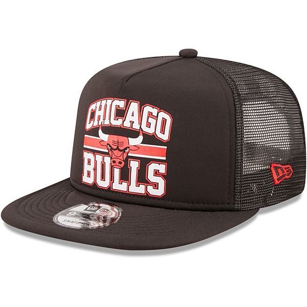 New Era Chicago Bulls Summer City A-Frame Trucker Cap Black