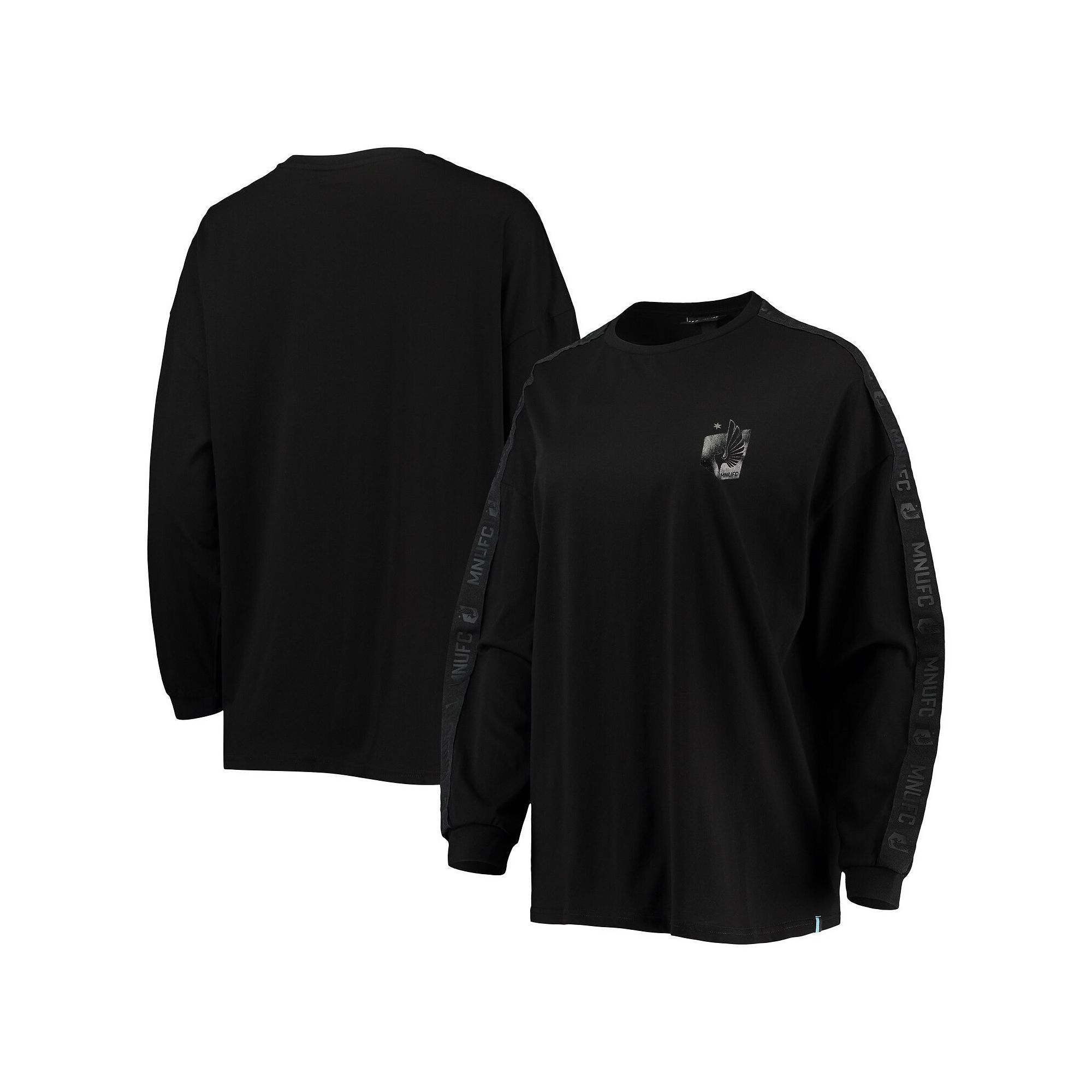 Womens The Wild Collective Black Minnesota United FC Tri-Blend Long Sleeve