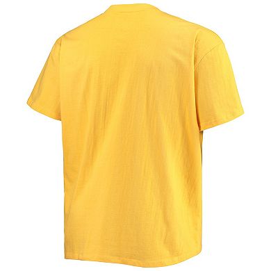 Men's Gold San Diego Padres Big & Tall Secondary Logo T-Shirt