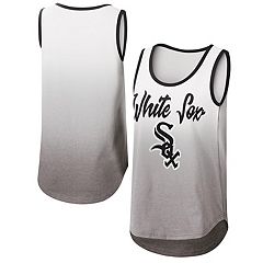 Women's Chicago White Sox New Era Black Open Back Tank Top