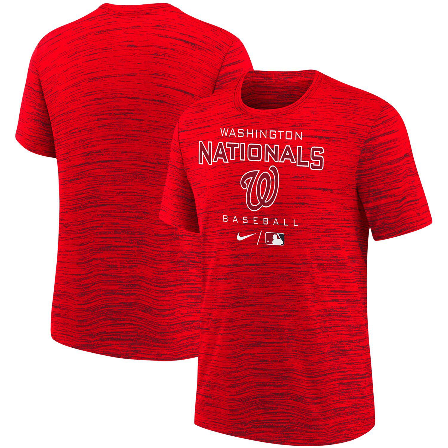 Nike Men's Washington Nationals Authentic Collection City Connect Velocity T-Shirt - L Each