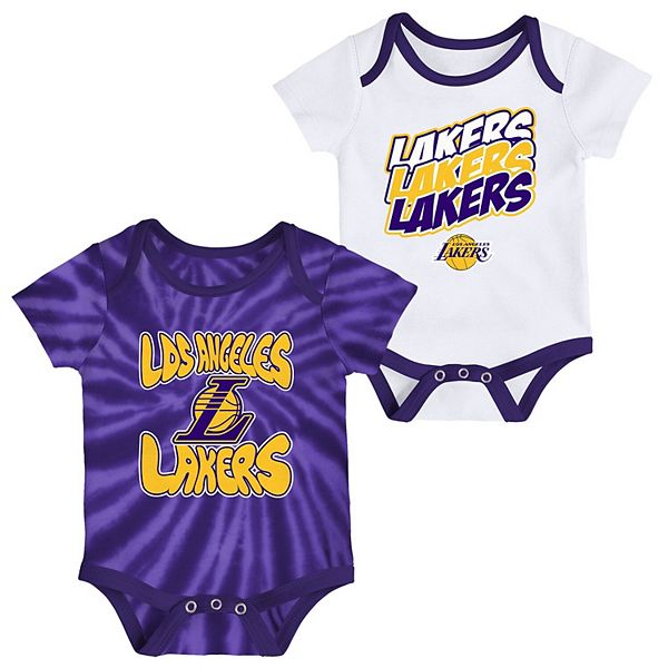 Los Angeles Lakers 3 Pack Bodysuit - Newborn